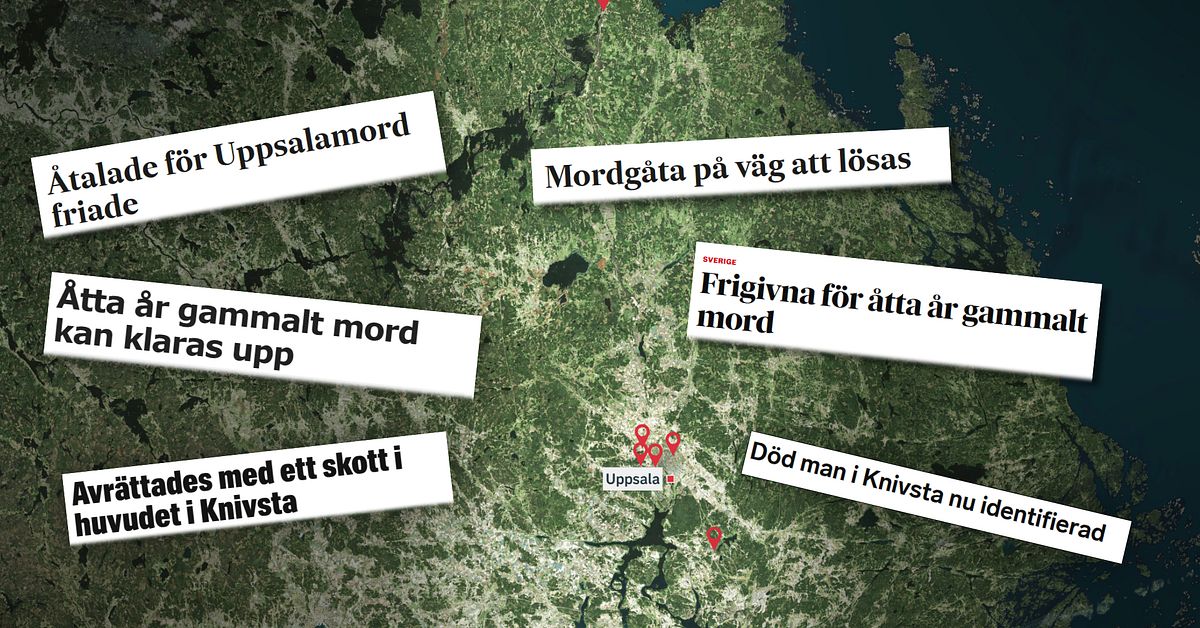 Här är alla kalla fall i Uppsala län – 16 mord