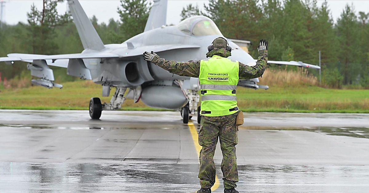 Svenska flygvapnet deltar i Finlands största flygövning