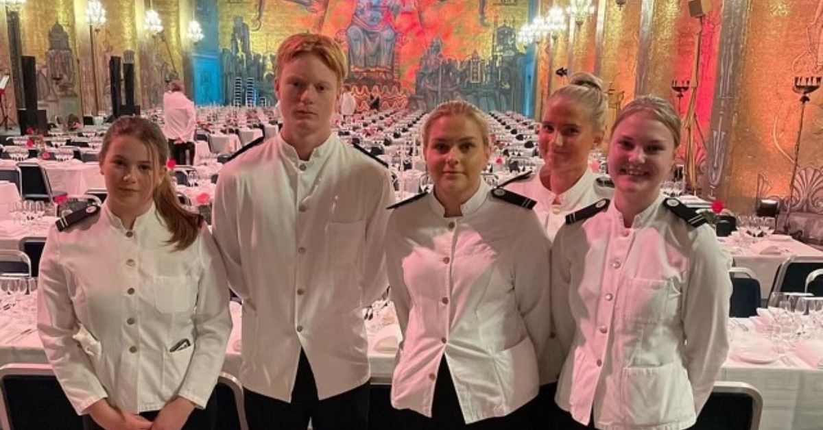 Elever från Åre serverar på Nobelfesten ”Väger väldigt tungt” SVT