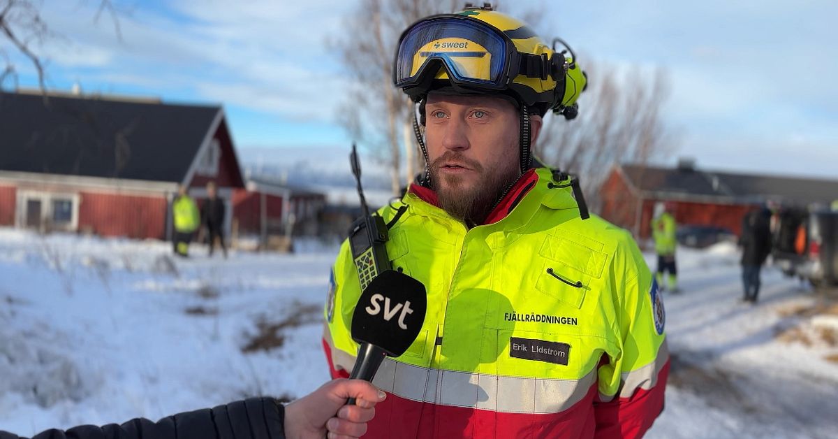 Snöskoterförare utlöste stor lavin på ”Rubens vägg”