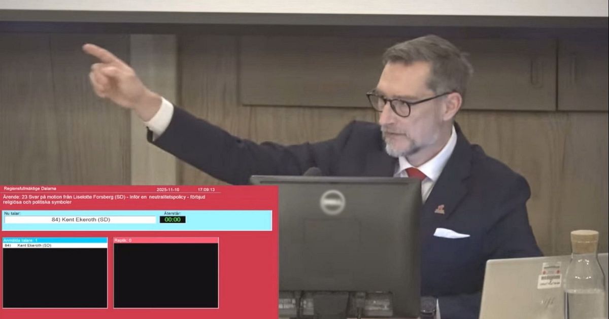Kent Ekeroth (SD) avvisades från regionfullmäktige