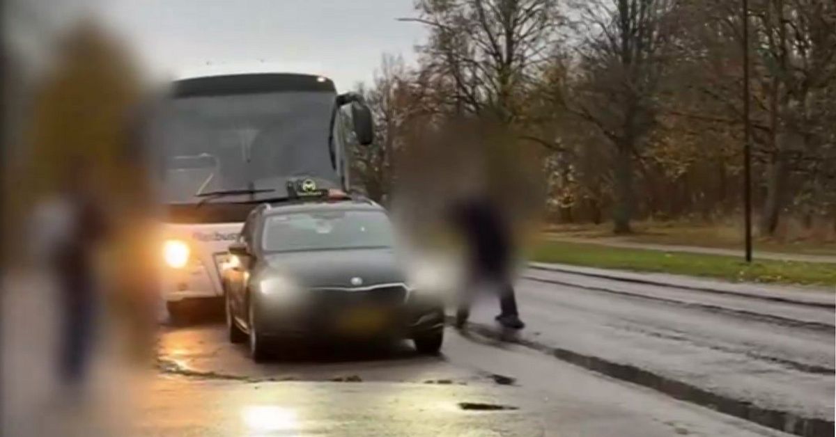 Skolchaufförer i slagsmål i Halmstad – elever blev vittnen