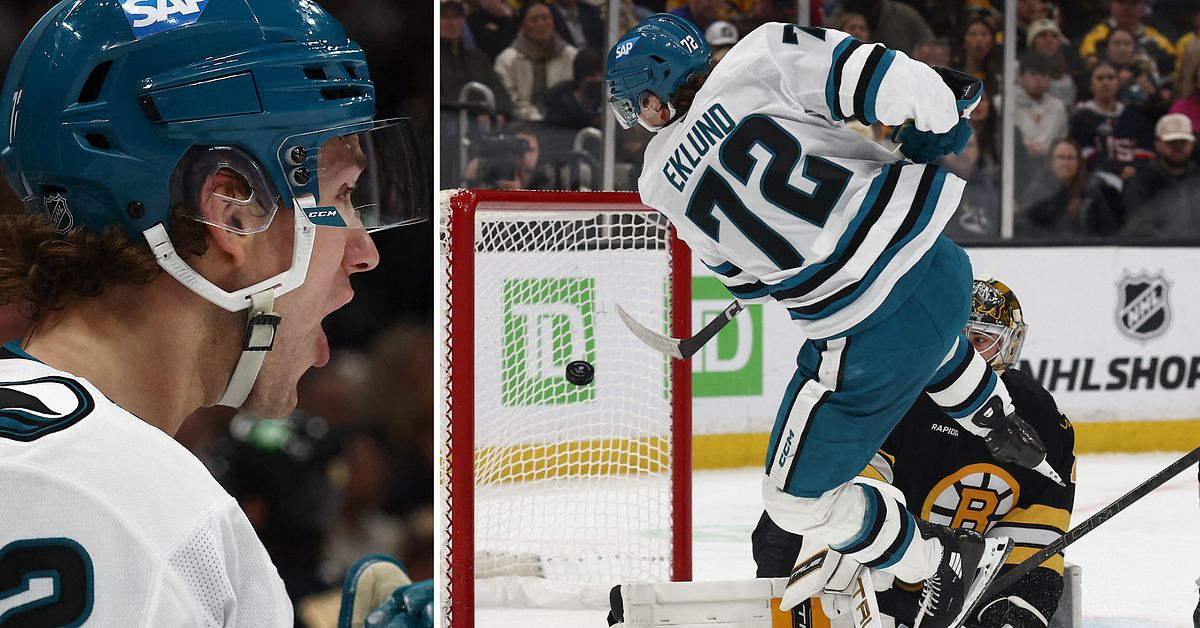 William Eklund satte konstm&aring;l f&ouml;r San Jose