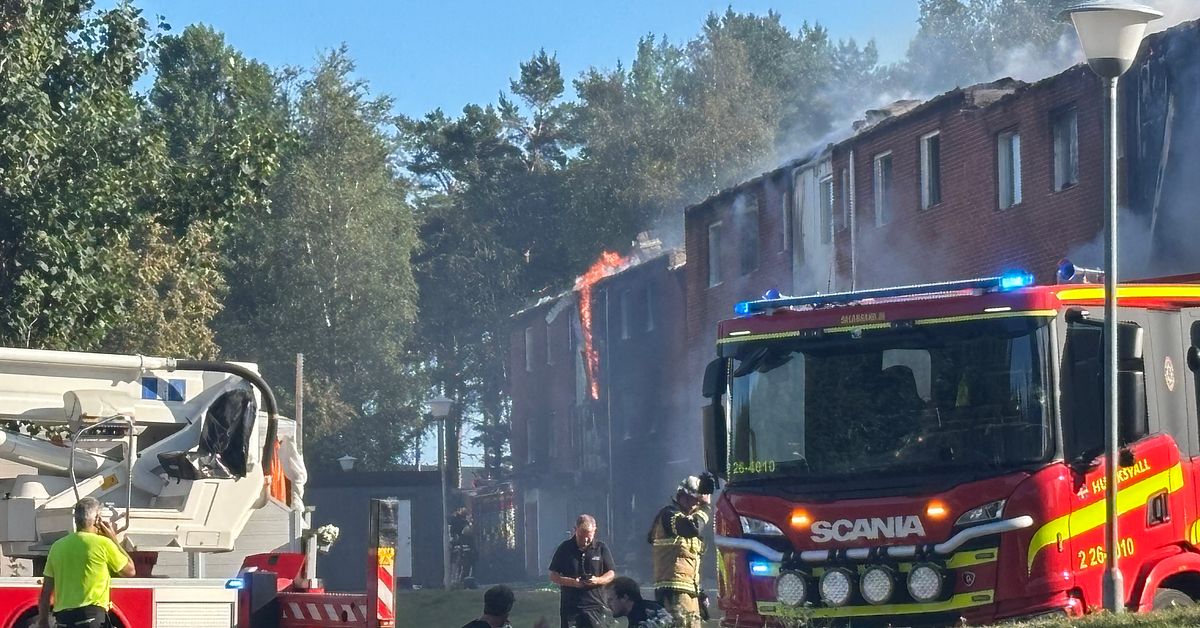 Kraftig rökutveckling i Hudiksvall – brand startade på spis