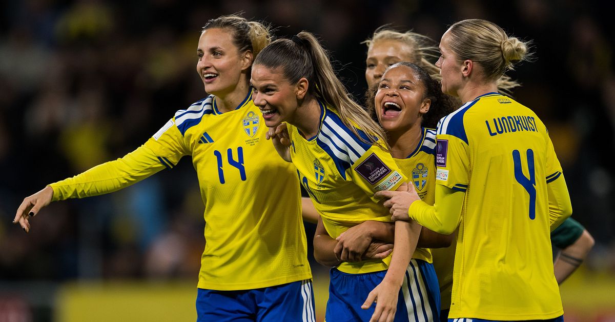 Sansl&ouml;st m&aring;lkalas n&auml;r Sverige krossade Litauen i VM-playoff