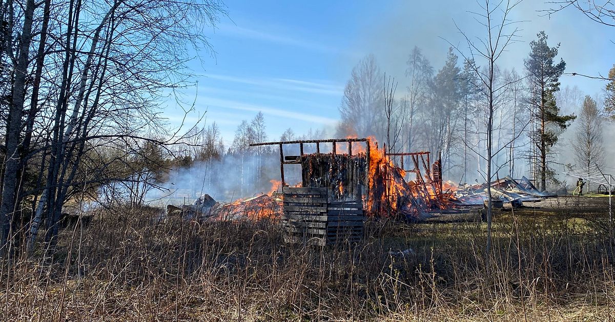 Brand i lada i Anumark
