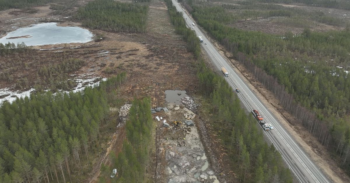 H&auml;r spr&auml;ngs det i S&auml;var f&ouml;r Norrbotniabanan &ndash; E4 st&auml;ngs flera g&aring;nger per dag