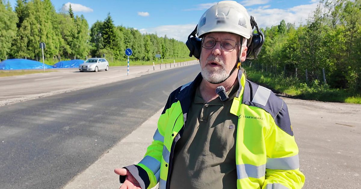 Se bilisterna susa f&ouml;rbi v&auml;garbetet i Ume&aring; &ndash; Trafikverket varnar f&ouml;r olyckor
