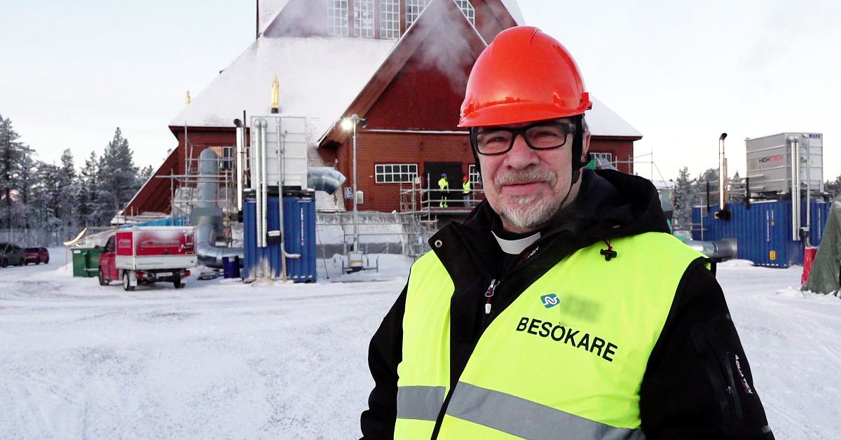 Nya kyrkoherdens f&ouml;rsta titt in i Kirunas v&auml;rldsber&ouml;mda kyrka