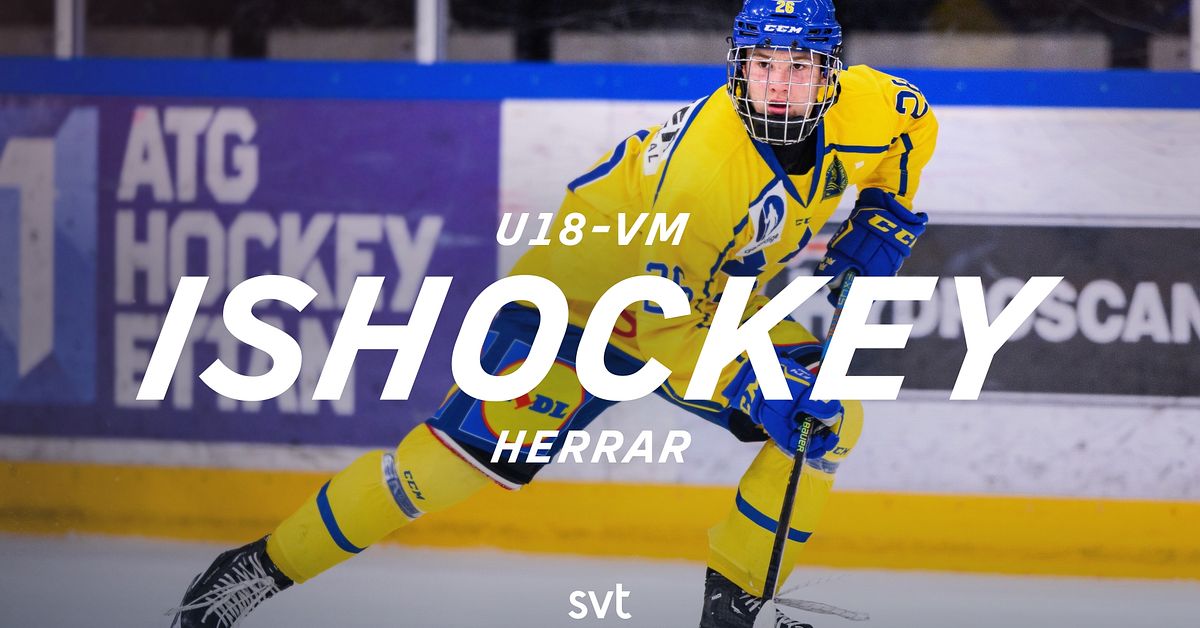 18.00: Sverige inleder U18-VM mot Kanada – SVT sänder