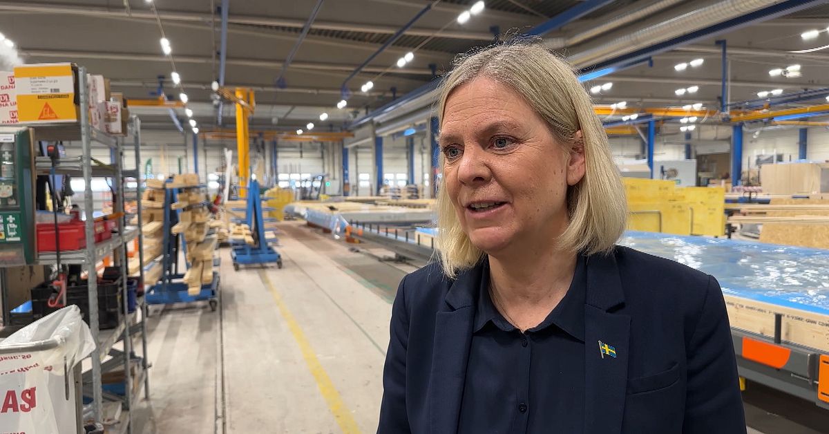 Magdalena Andersson (S) i Kristinehamn: ”Tuffa tider för träindustrin ...