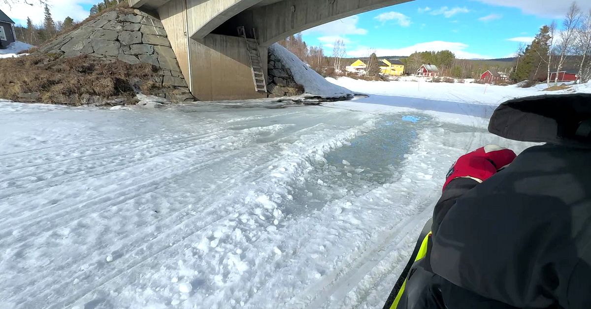 Varnar f&ouml;r svaga isar inf&ouml;r p&aring;sk &ndash; skoterleder tvingas st&auml;nga