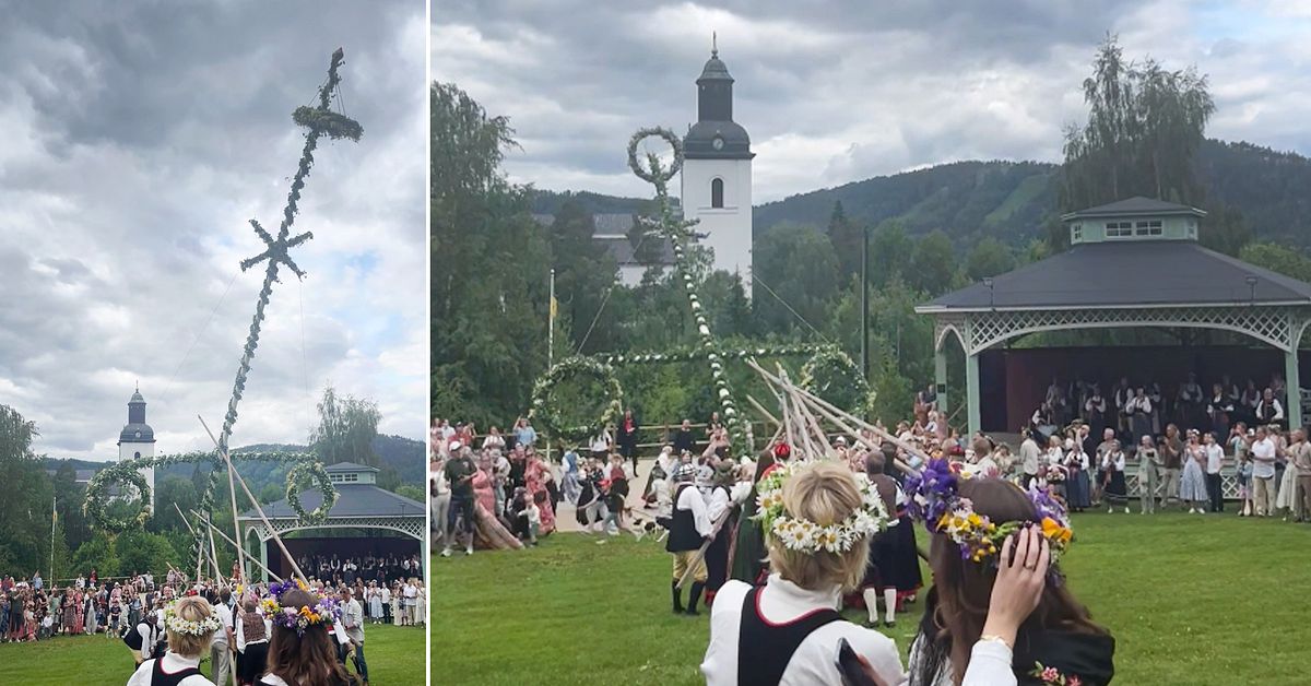 H&auml;r faller midsommarst&aring;ngen &ndash; under firandet p&aring; Steneg&aring;rd