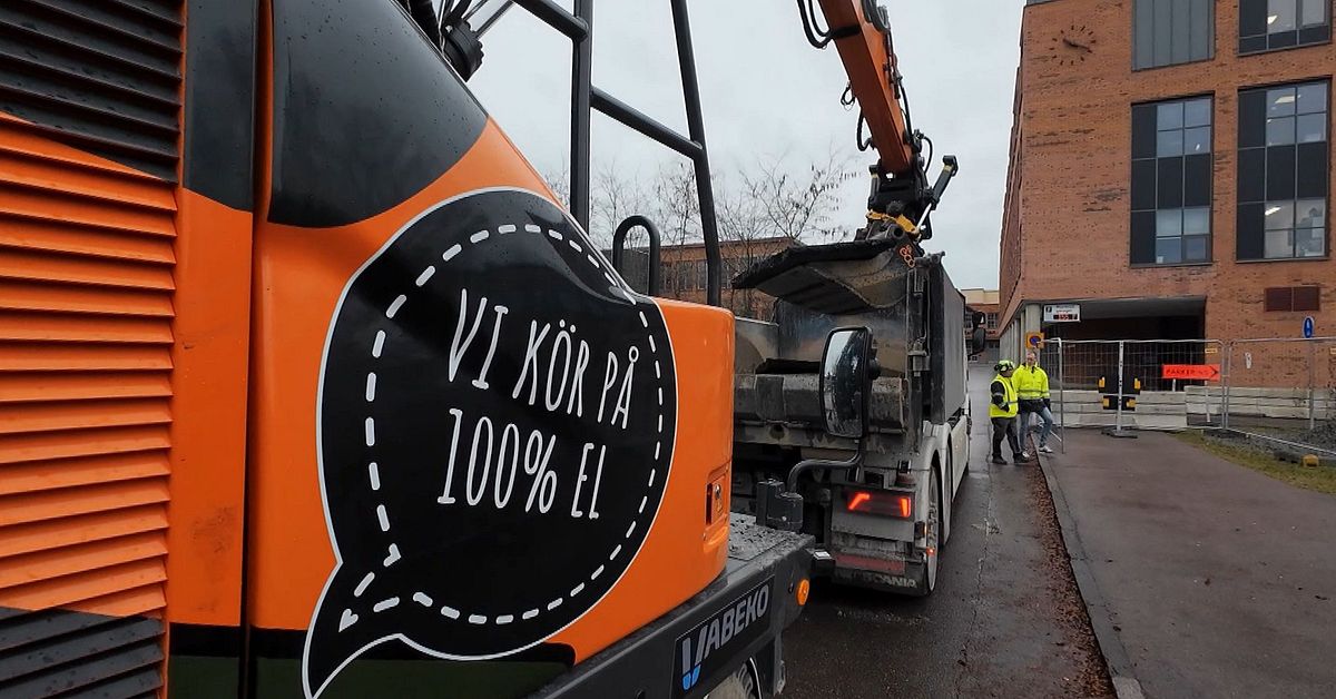 Här byggs med endast elmaskiner i klimattest – halv miljon dyrare