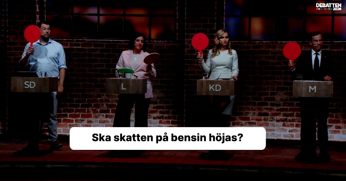 S&auml;nkt skatt p&aring; bensin och diesel splittrar partierna