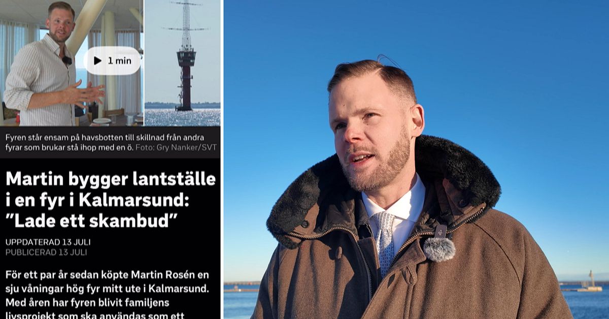 Martins fyr blev viral &ndash; byggt om den till ett sommarhus: &rdquo;Galet&rdquo;