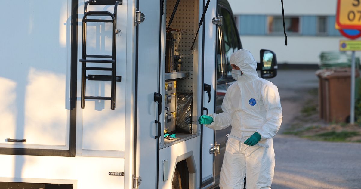 Offret höggs 30-tal gånger – misstänkt yxmördare kom in blodig i mataffär