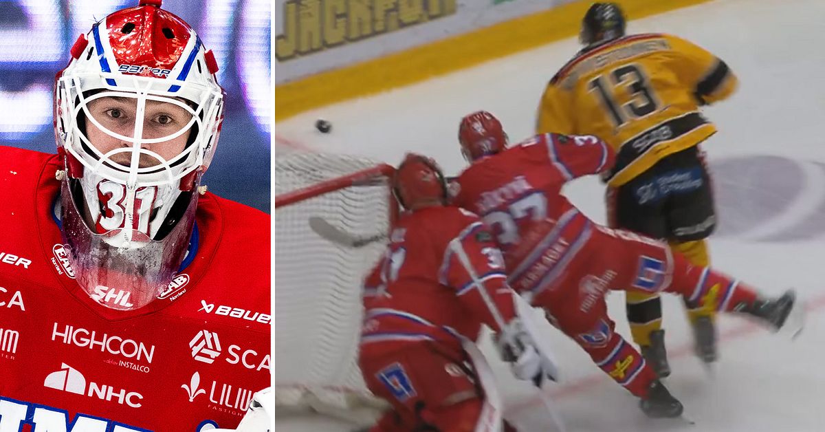 Ishockey: Målvakten Tim Juels ilska efter tacklingen: ”Såg rött” | SVT ...