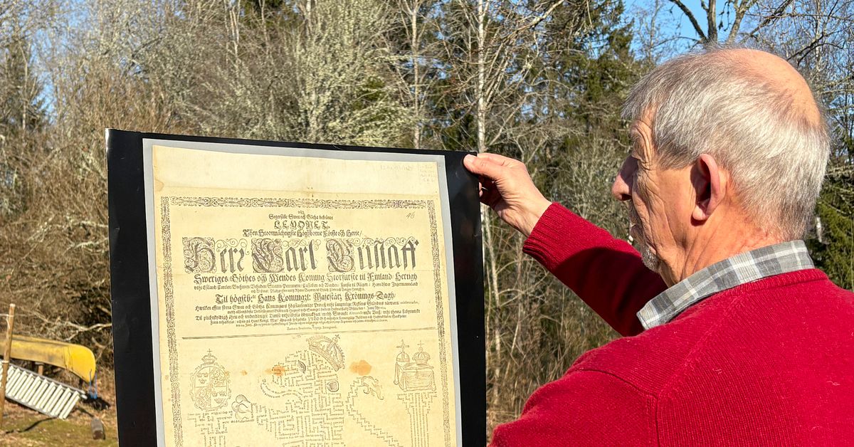 Se labyrinttrycket fr&aring;n 1600-talet som kan vara Sveriges f&ouml;rsta: &rdquo;Hyllning till kungen&rdquo;