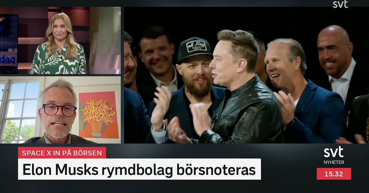 Historisk börsnotering för Elon Musks Space X
