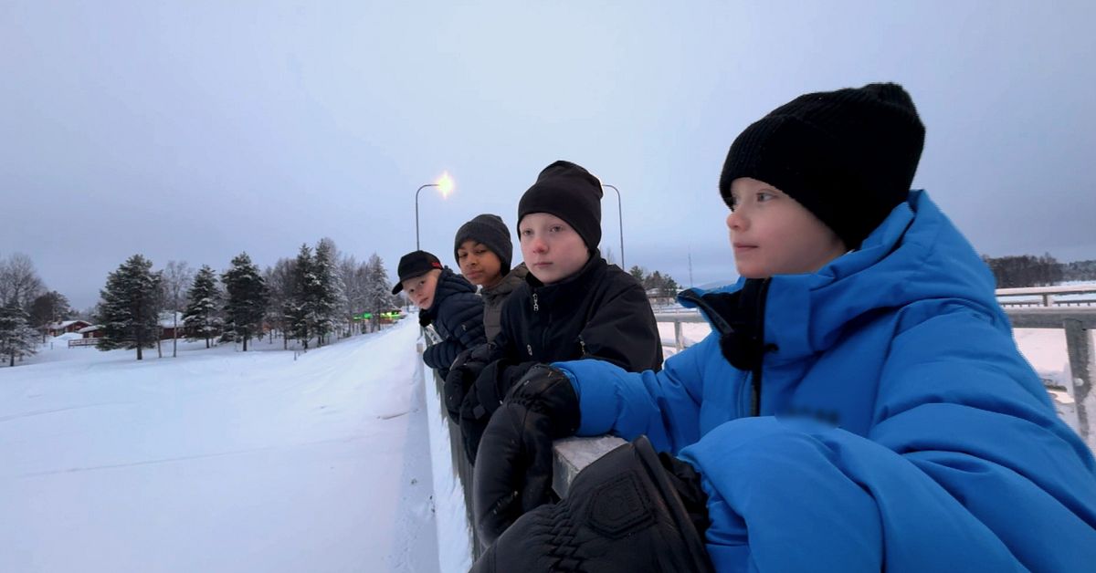 Olle, 10, gick genom isen i Sorsele &ndash; r&auml;ddades av v&auml;nnerna