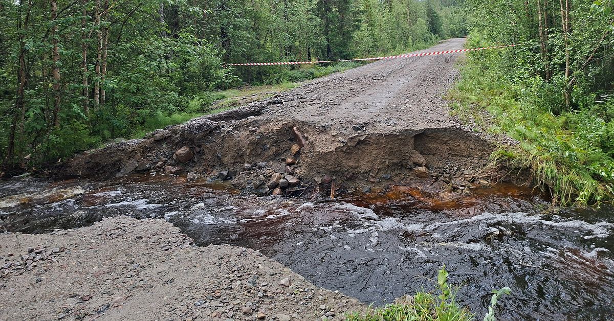 Vägar bortspolade efter regnväder –turister på Sonfjället isolerade