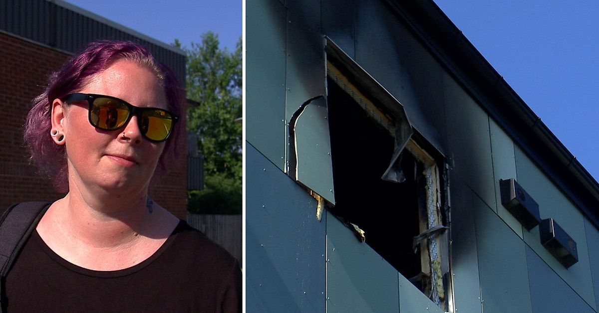 Tre gripna efter brand i  studentboende i Karlstad