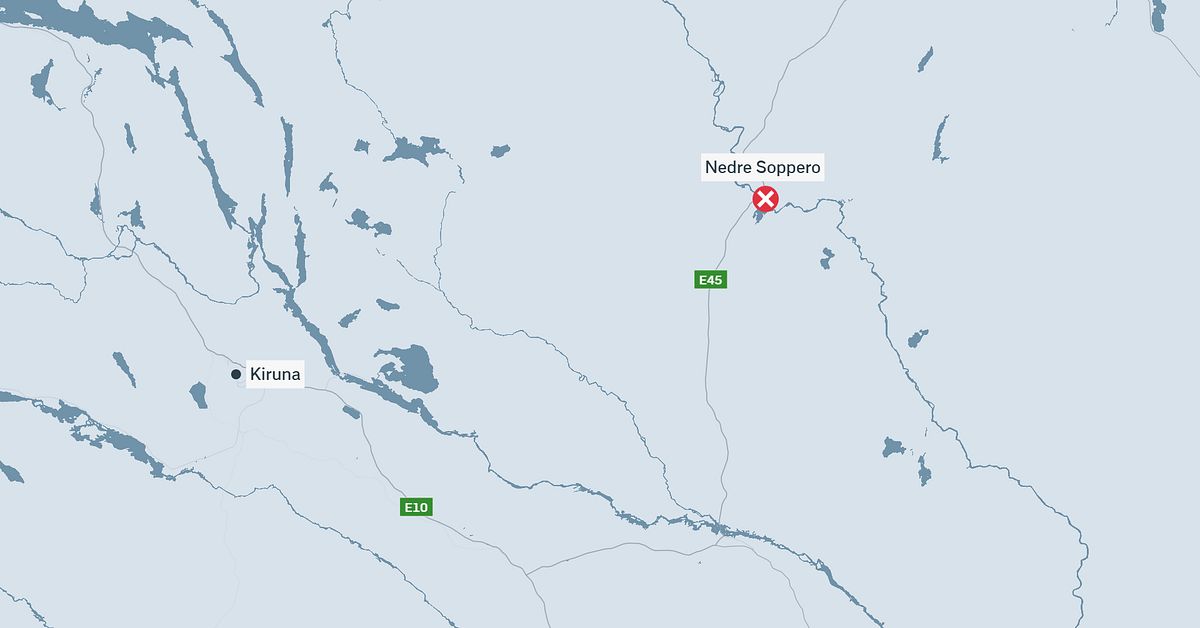 Frontalkrock i h&ouml;g hastighet p&aring; E45 vid Nedre Soppero