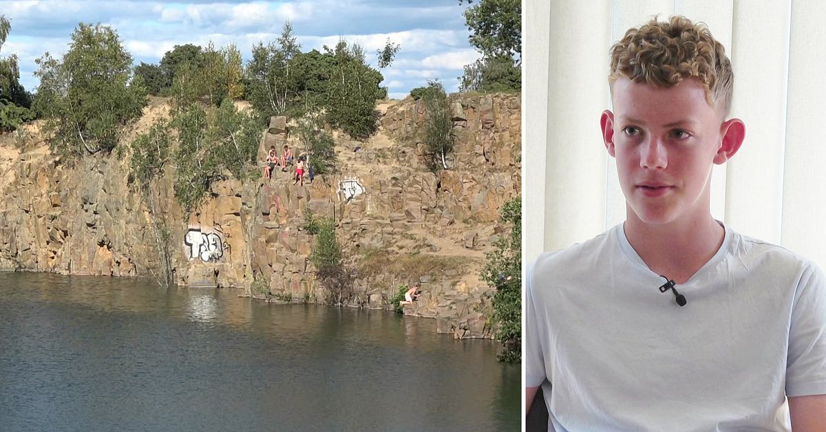Föll från klippan i Dalby stenbrott – nu vill familjen tacka killarna som hjälpte 14-årige Max