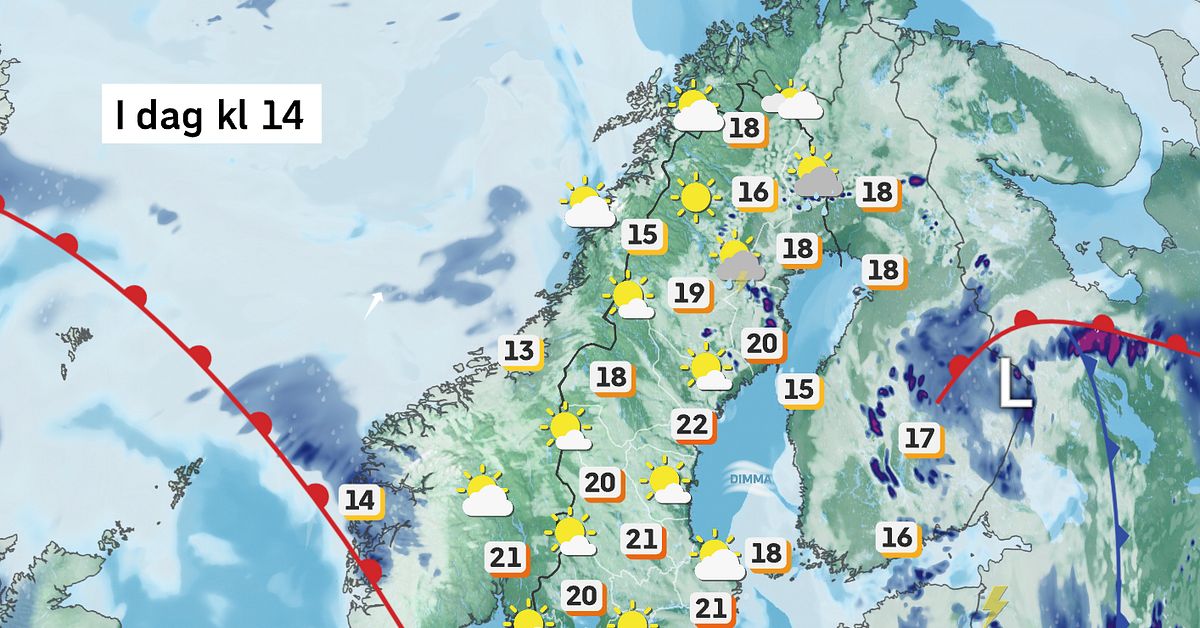 SMHI varnar f&ouml;r skyfall i Norrbotten