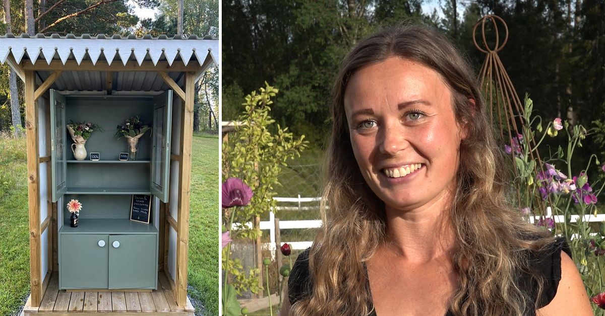 Pauline från Habo säljer blommor med ”swish and grab”