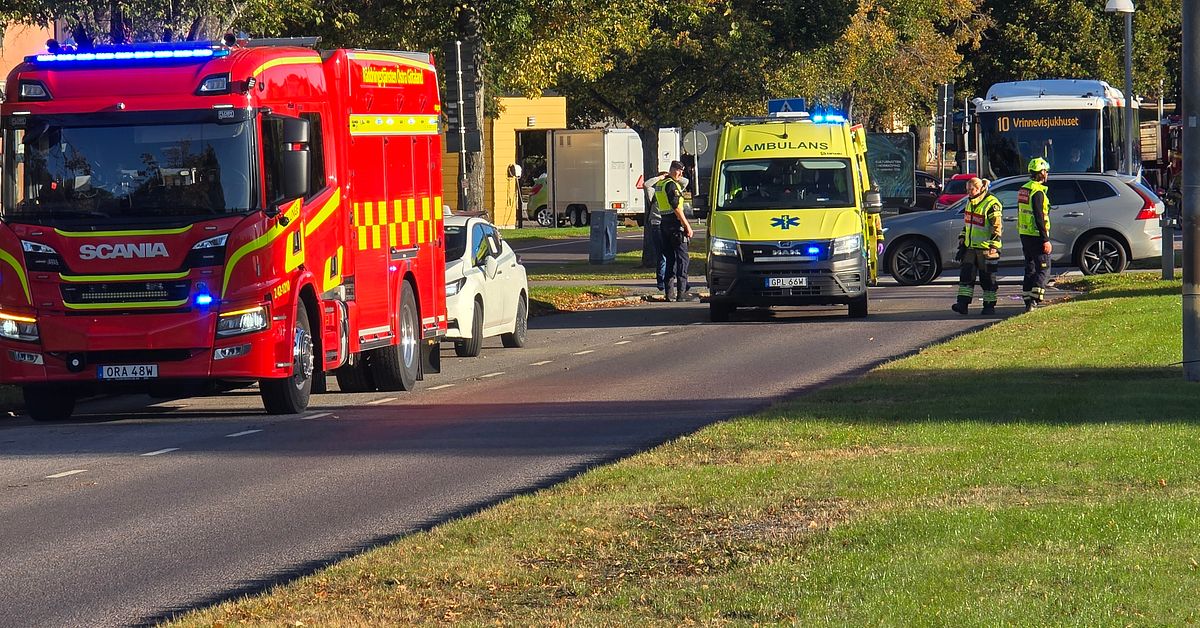 Tre olyckor i Norrk&ouml;ping &ndash; tv&aring; barn p&aring;k&ouml;rda