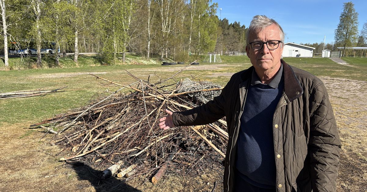 Unik majbrasa i Sköllersta eldades upp: ”Ett illdåd” | SVT Nyheter