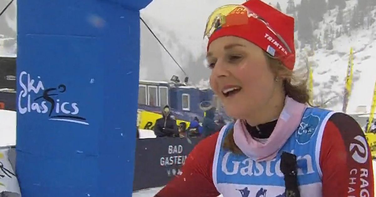 Cross-country skier Stina Nilsson fights her way to the podium: 