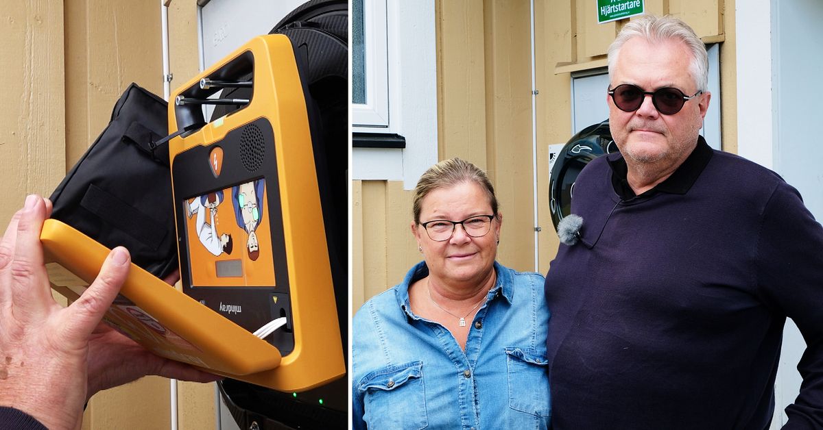 De skaffade egen hj&auml;rtstartare till villan &ndash; nu bjuder de in alla grannarna