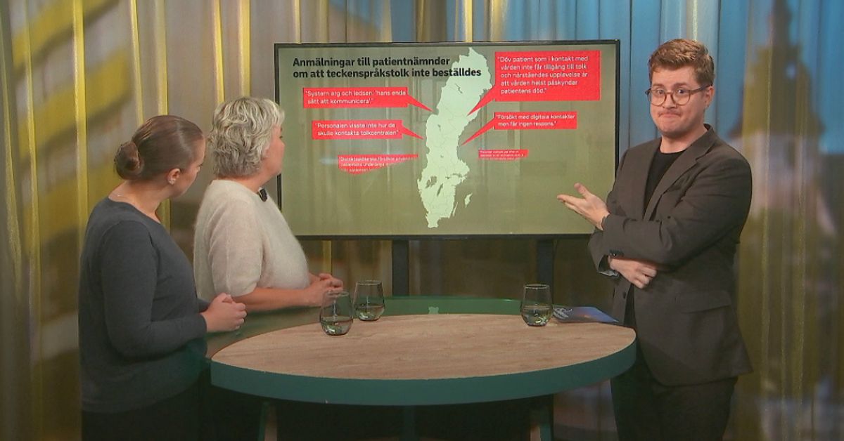 SVT:s kartläggning: Vården slarvar med att boka tolk till döva