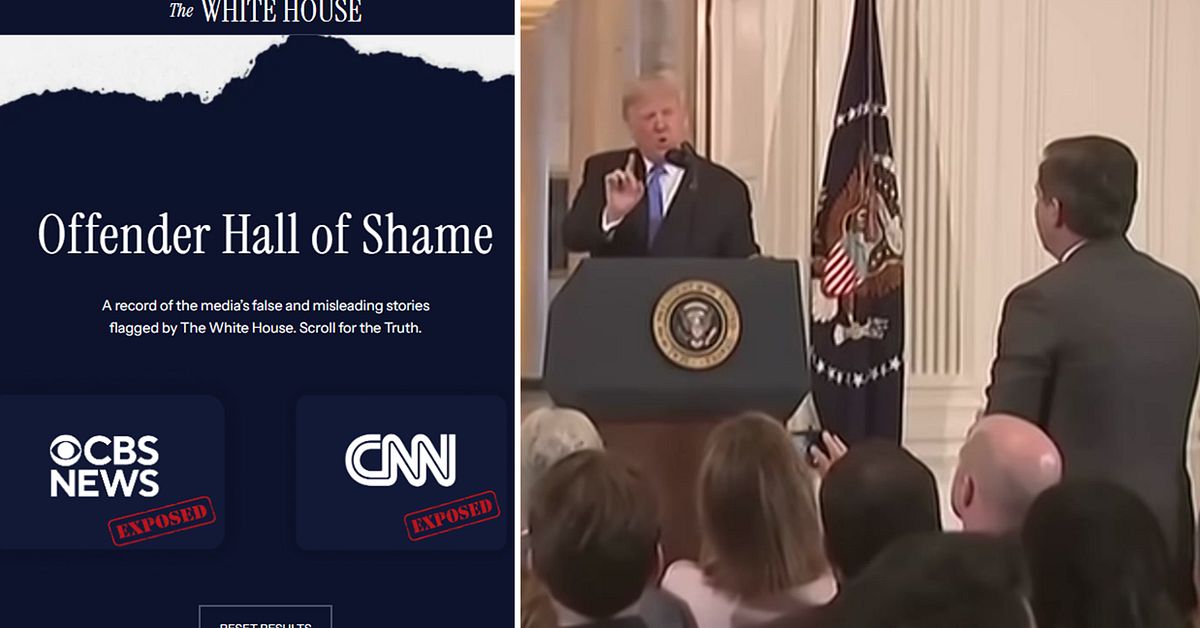 Vita husets skamlista väcker oro hos Reportrar utan gränser