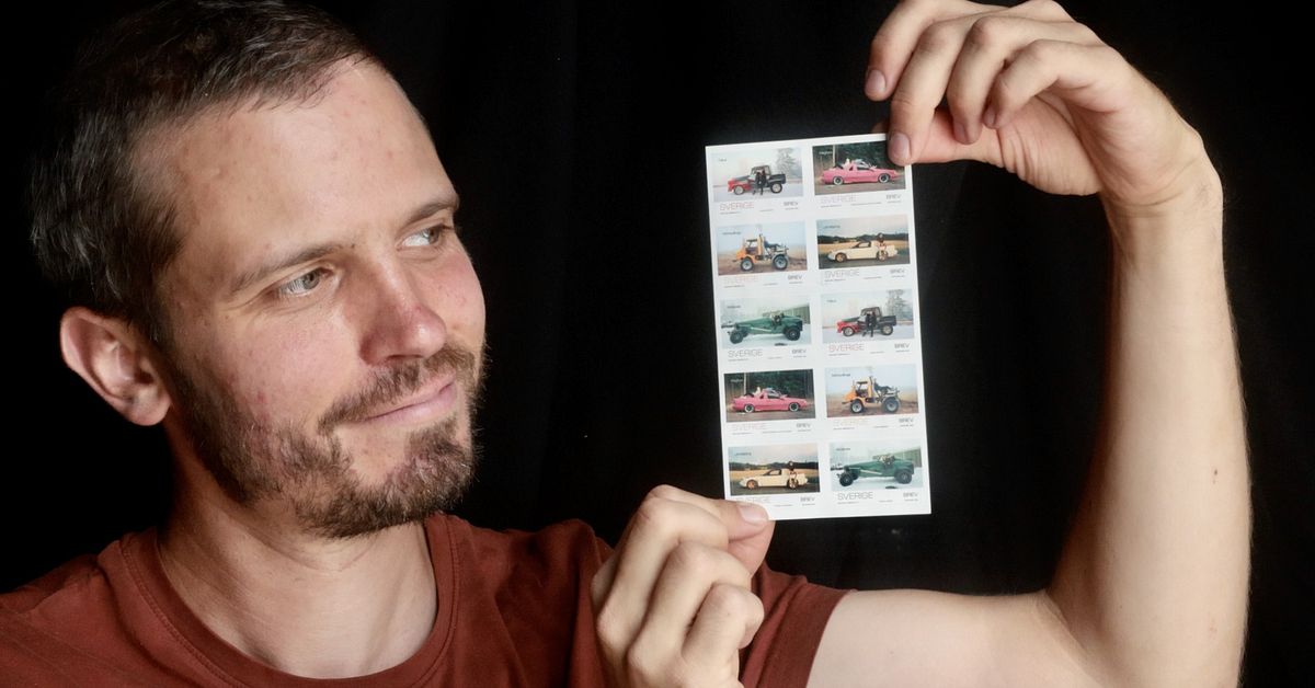 Benjamins foton på A-traktorer har blivit frimärken