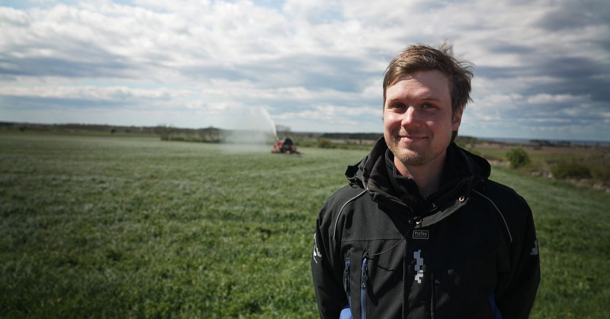Risk för vattenbrist oroar – Erik har löst det med avloppsvatten