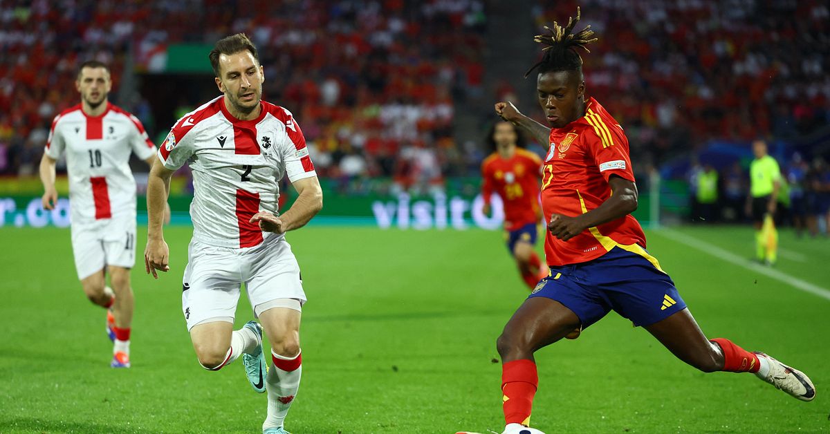 Calcio: la conquista della Spagna ha aperto la strada al vantaggio nei Campionati Europei contro la Georgia