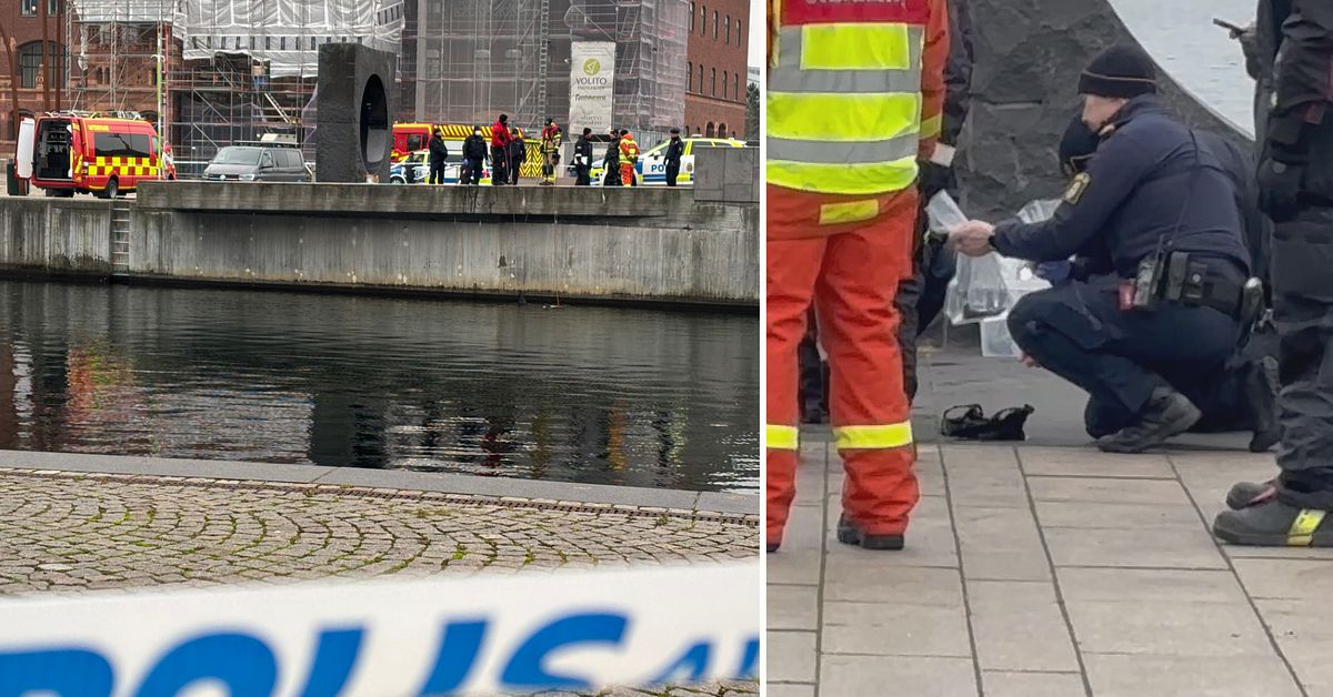 Här dyker polisen efter vapen i kanalen i Malmö