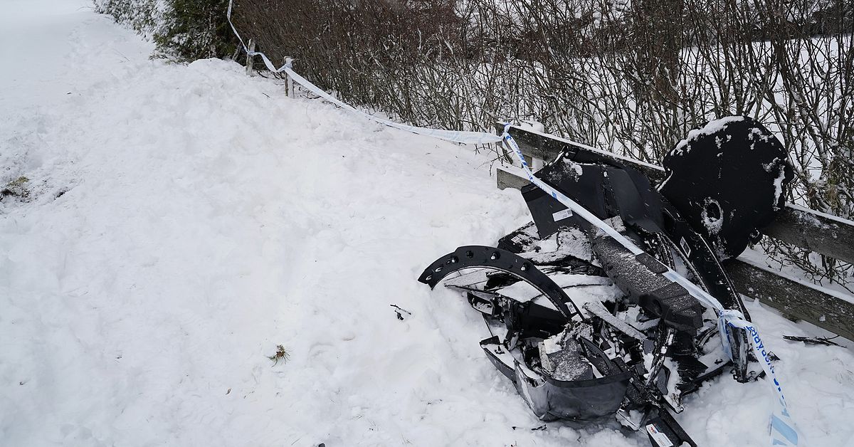 Bil k&ouml;rde in i tr&auml;dg&aring;rd i V&auml;xj&ouml; &ndash;  f&ouml;raren till attack mot poliser