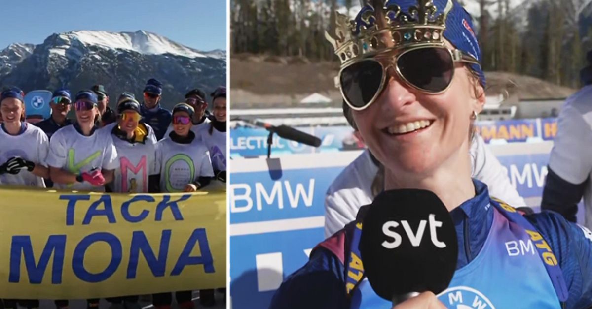 Biathlon: Mona Brorsson was celebrated after the last race of her career: “Set the tone”