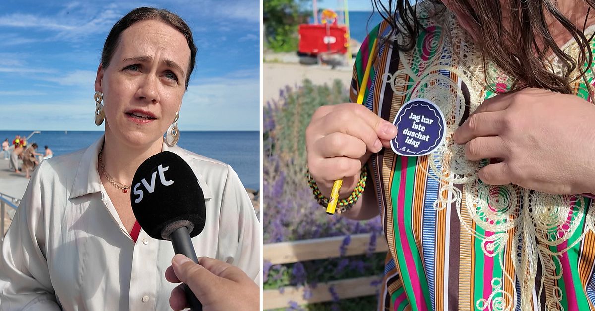 Uppmaningen i Almedalen: Skippa duschen och bada i havet
