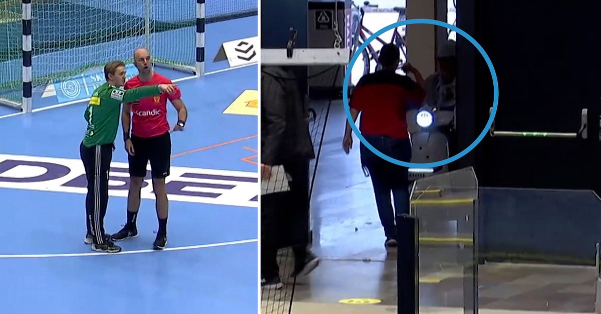 Roland M&aring;nsson, 63, avbr&ouml;t handbollsmatchen &ndash; f&aring;r leverera matchbollen