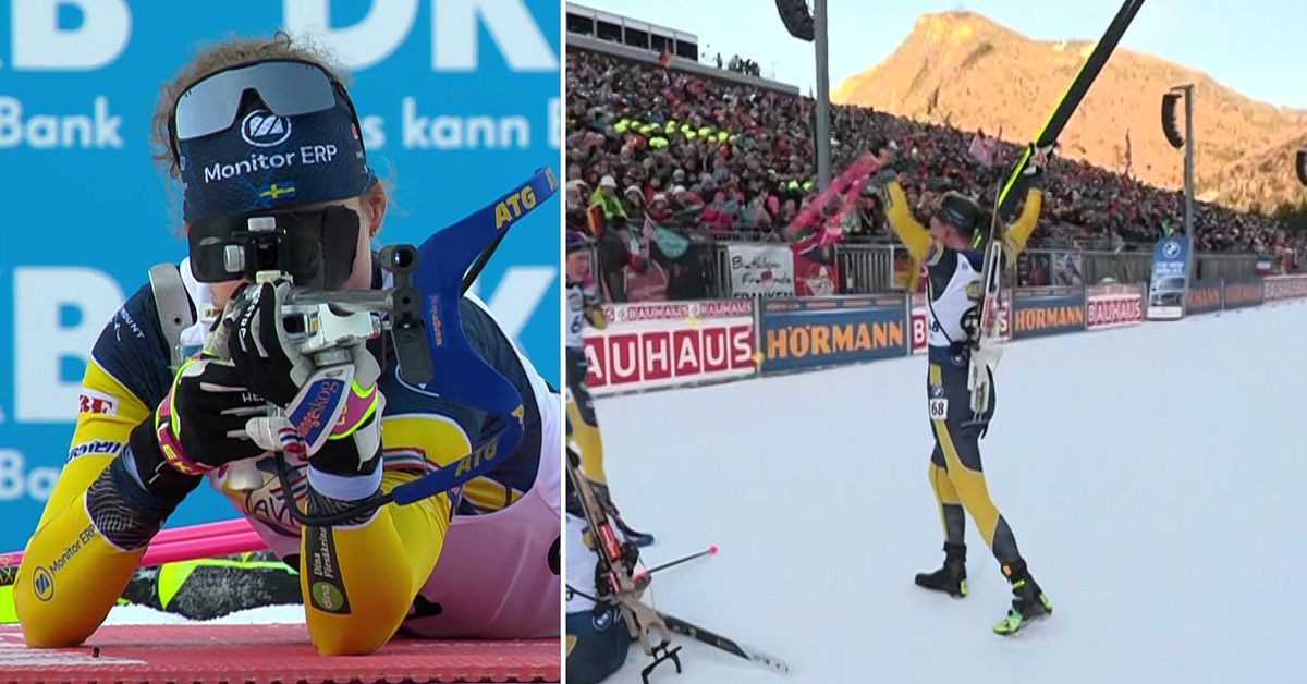 Succ&eacute; f&ouml;r Hanna &Ouml;berg &ndash; vann i Ruhpolding