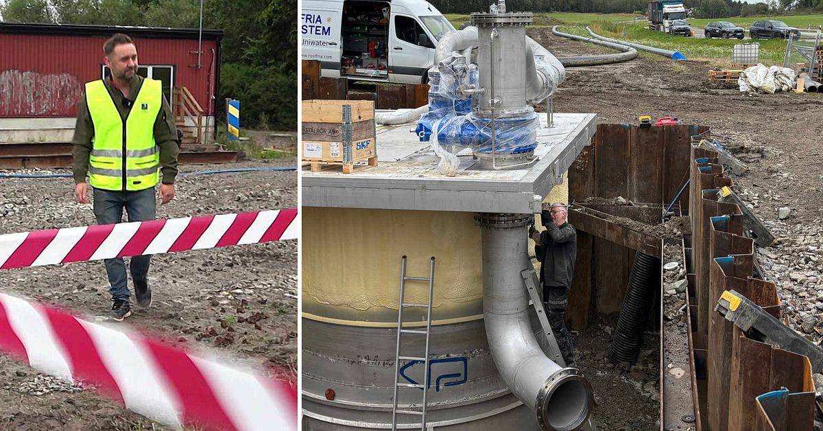 Trosabornas bajs ska skickas över till Stockholm – här byggs ledningen
