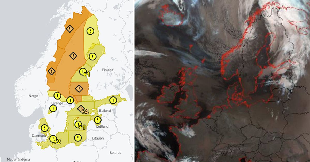 Stormen Johannes drar in &ouml;ver Sverige &ndash; SMHI varnar