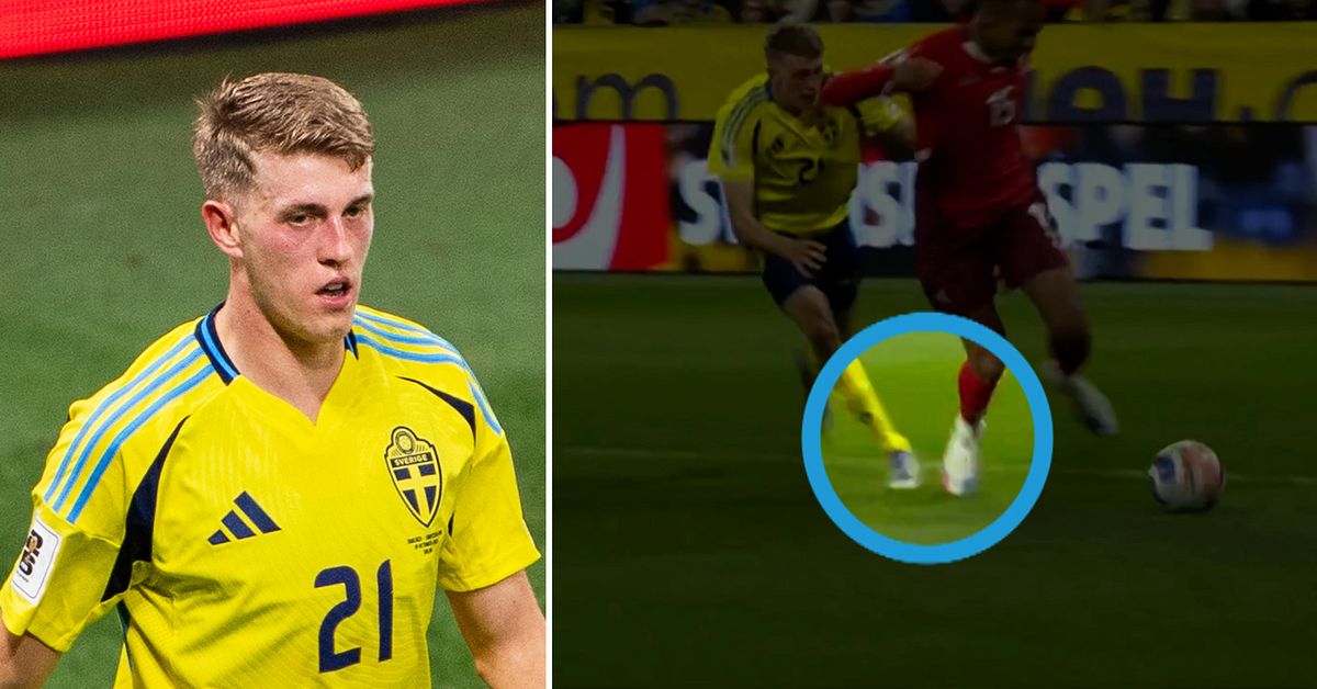 Se Jonas Eriksson förklara bilderna på straffen mot Sverige