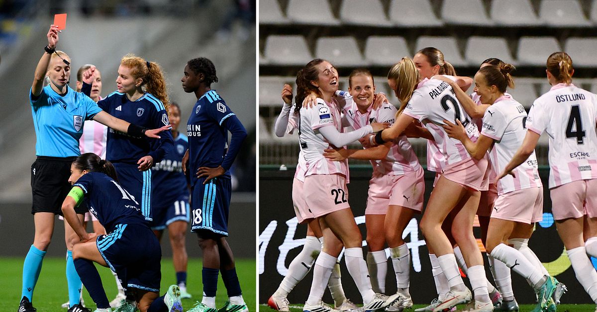 Kaosavslutning n&auml;r H&auml;cken tog f&ouml;rsta po&auml;ngen i Champions League
